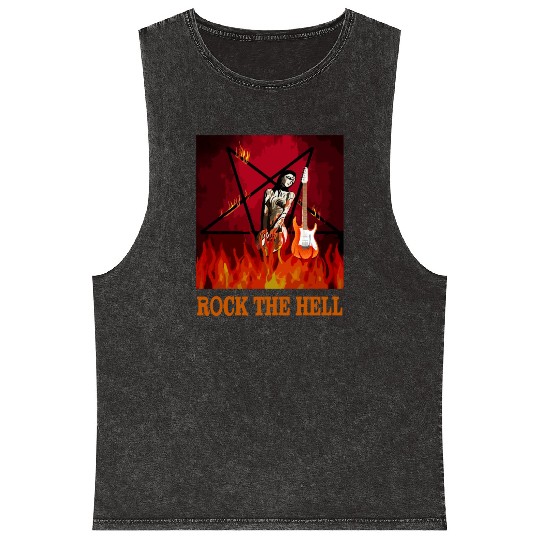 ROCK THE HELL Mineral Wash Tank Tops