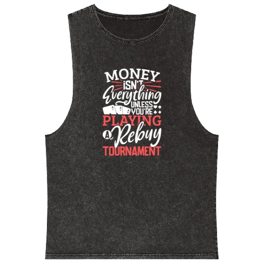 Poker Casino Poker Player Gambling Roulette Mineral Wash Tank Tops
