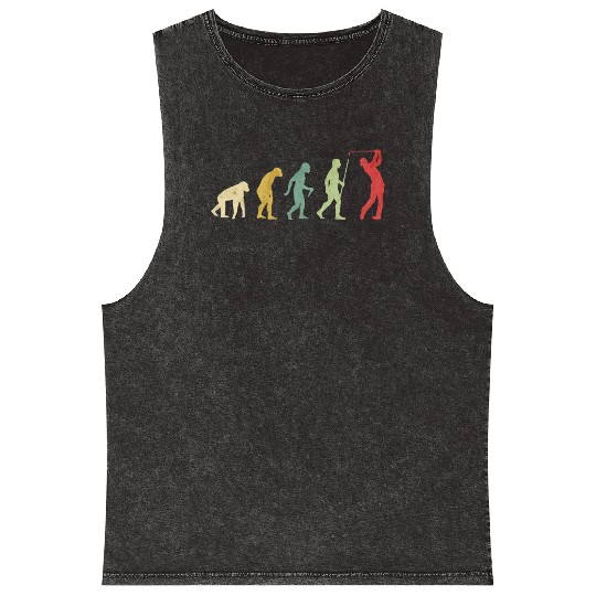 Golf Shot Hole In One Evolution Mineral Wash Tank Tops