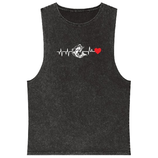 Catfish Heartbeat Mineral Wash Tank Tops