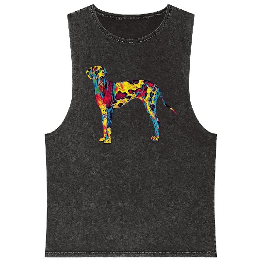 Big Dog Great Dane Mineral Wash Tank Tops