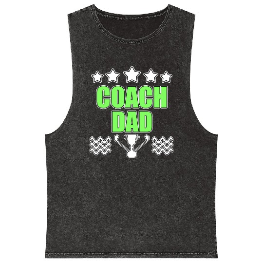 Golf Golf Player Coach Dad Golf Lover Gift Idea Mineral Wash Tank Tops