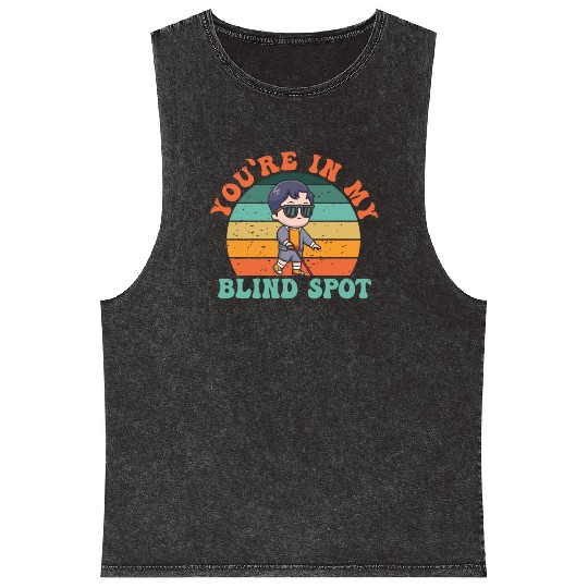 Blind Blindness Awareness Visually Impaired People Mineral Wash Tank Tops