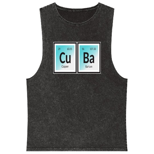 Cuba | Periodic Table of Elements Mineral Wash Tank Tops