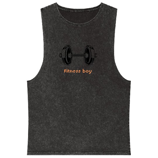 Fitness boy Mineral Wash Tank Tops
