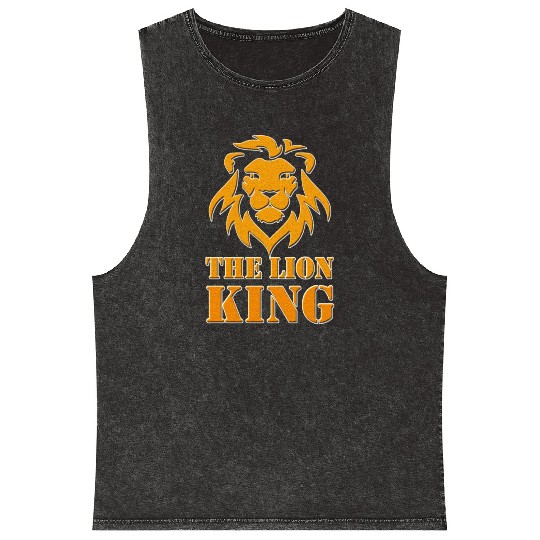 MODERN CUTE DESIGN THE LION KING Mineral Wash Tank Tops