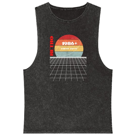 Retro 1986 Japan Mineral Wash Tank Tops