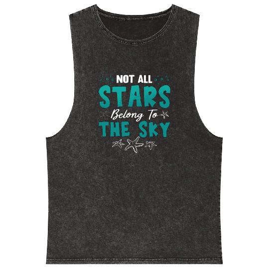 Marine Biology Not All Stars Belong To Marine Life Mineral Wash Tank Tops