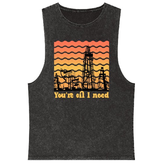 oilfield worker gift - funny oilfield worker Mineral Wash Tank Tops