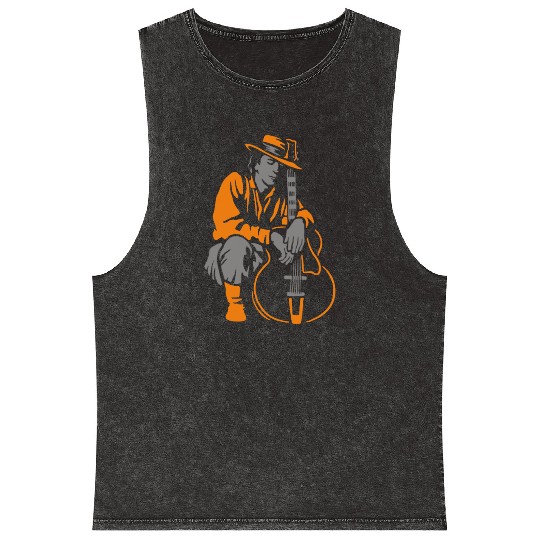 Guitar hero Mineral Wash Tank Tops