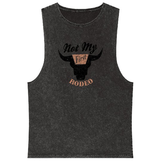 Not My First Rodeo Apparel Mineral Wash Tank Tops