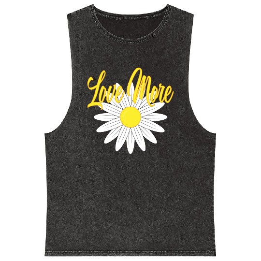 daisy flower Mineral Wash Tank Tops