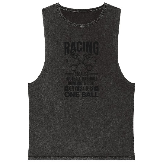 Drag Racing Race Car Racing Mineral Wash Tank Tops