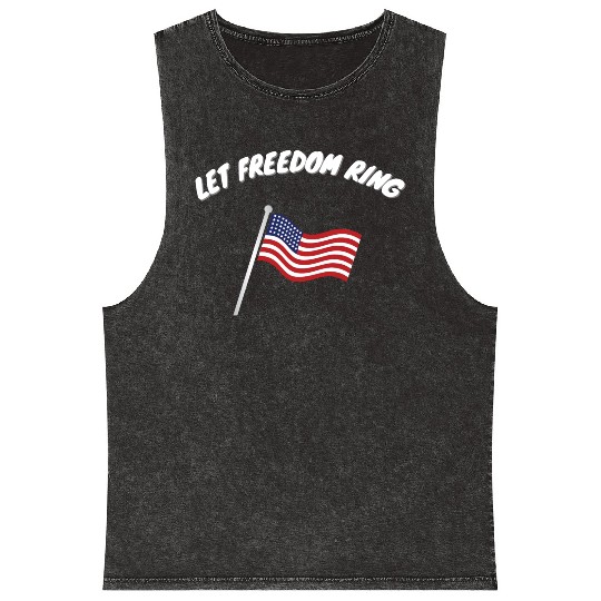 Let Freedom Ring Martin Luther King Day Human Righ Mineral Wash Tank Tops