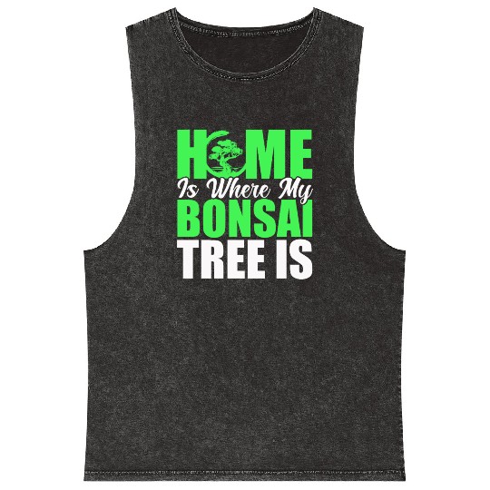 Bonsai Tree Owner Gift Bonsai Tree Gardening Mineral Wash Tank Tops