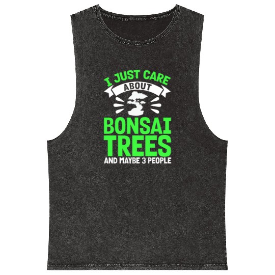 Bonsai Tree Owner Gift Bonsai Tree Gardening Mineral Wash Tank Tops