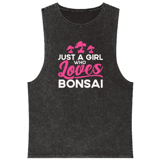 Bonsai Tree Owner Gift Bonsai Tree Gardening Mineral Wash Tank Tops