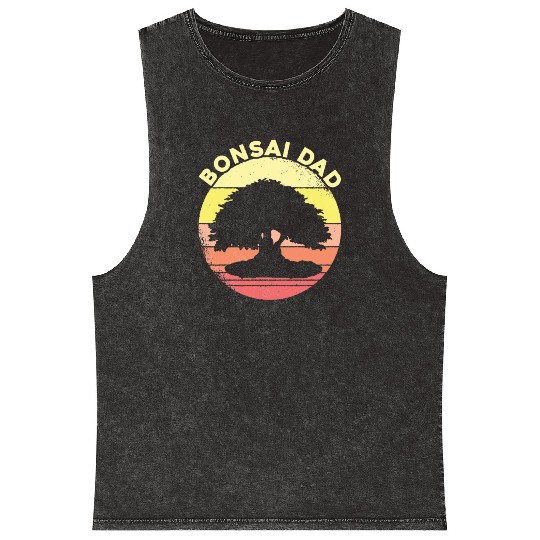 Bonsai Tree Owner Gift Bonsai Tree Gardening Mineral Wash Tank Tops