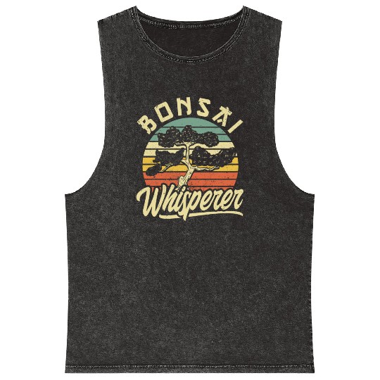 Bonsai Tree Owner Gift Bonsai Tree Gardening Mineral Wash Tank Tops