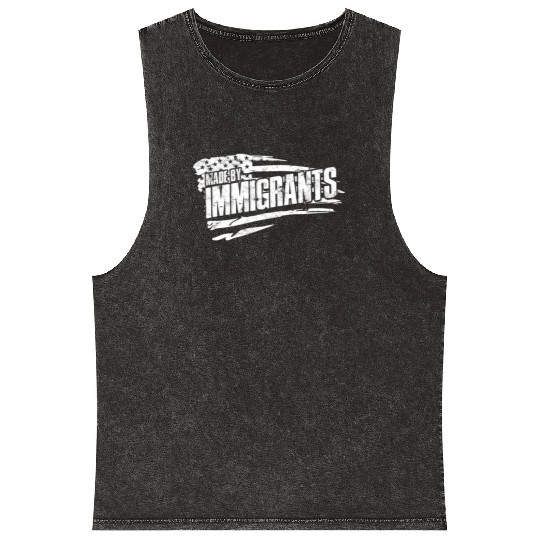 US Immigrant Indigenous USA Immigrants america Mineral Wash Tank Tops