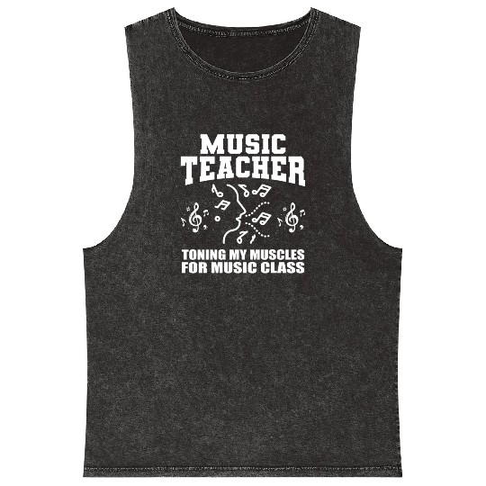 Music Teacher music nout Mineral Wash Tank Tops