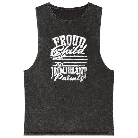US Immigrant Indigenous USA Immigrants america Mineral Wash Tank Tops