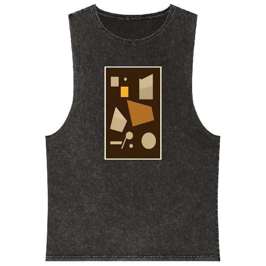 Chocolate Espresso Candy Bar Mineral Wash Tank Tops
