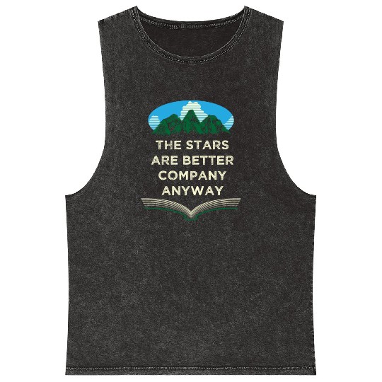 Stars Are Better Company Wildlife Camping Outdoor Mineral Wash Tank Tops