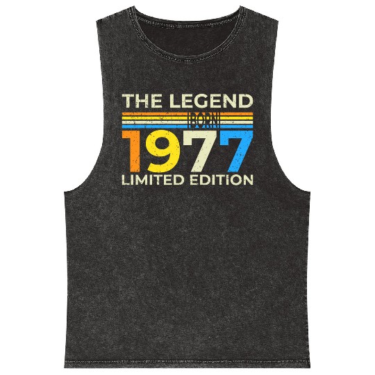The Legend 1977 Born Limited Edition Mineral Wash Tank Tops