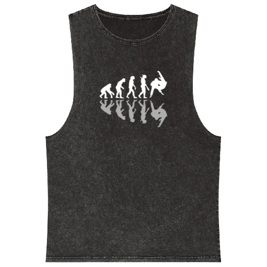 Human Evolution Judo Martial Arts Lover MMA Humor Mineral Wash Tank Tops