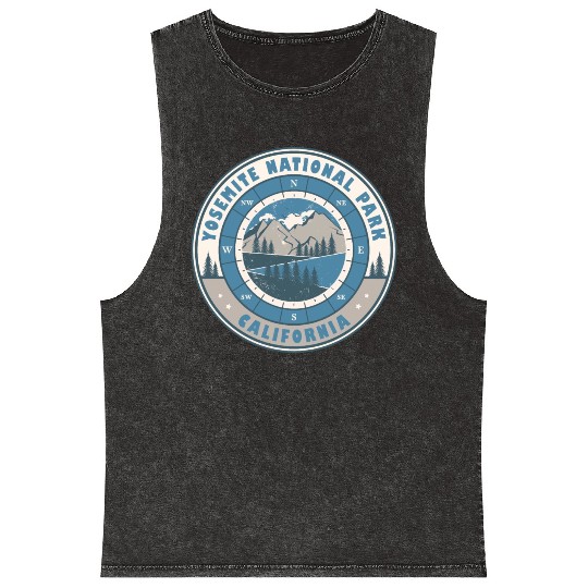 Yosemite National Park California US Hiking Mineral Wash Tank Tops