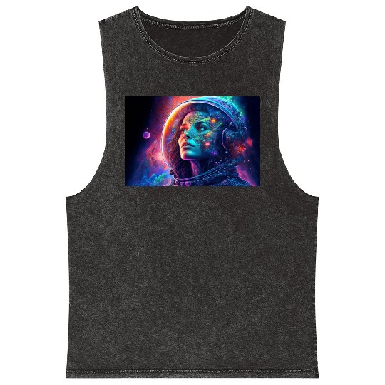 Psychedelic Astronauts 2 Mineral Wash Tank Tops