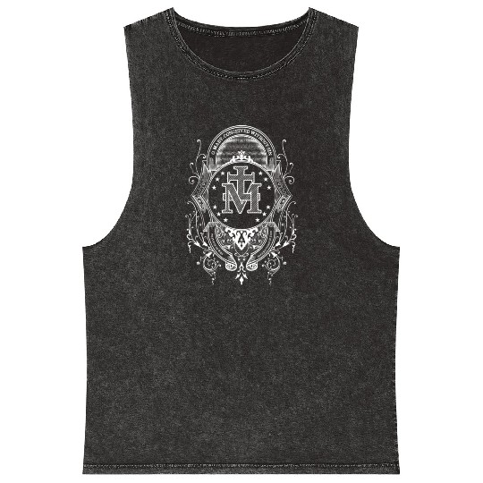 Sacred Heart of Jesus and Immaculate Heart of Mary Mineral Wash Tank Tops