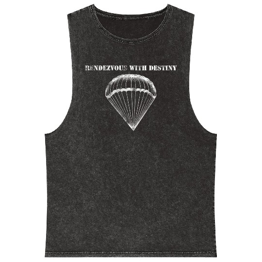 Rendezvous with Destiny - 10st Airborne Mineral Wash Tank Tops