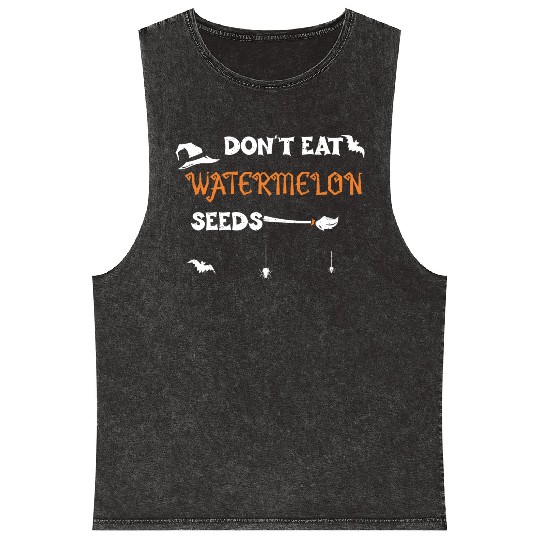 Don't Eat Watermelon Seeds Mineral Wash Tank Tops