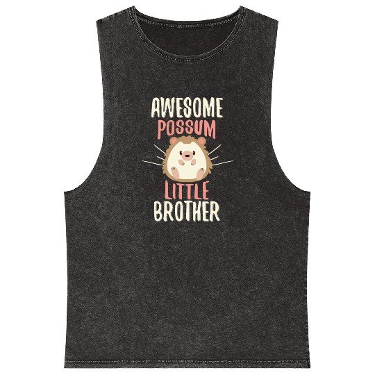 Awesome Possum Little Brother Mineral Wash Tank Tops