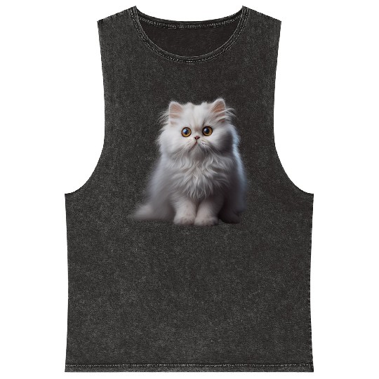 Persian Cat - A Sweet Gift Idea For All Cat Mineral Wash Tank Tops