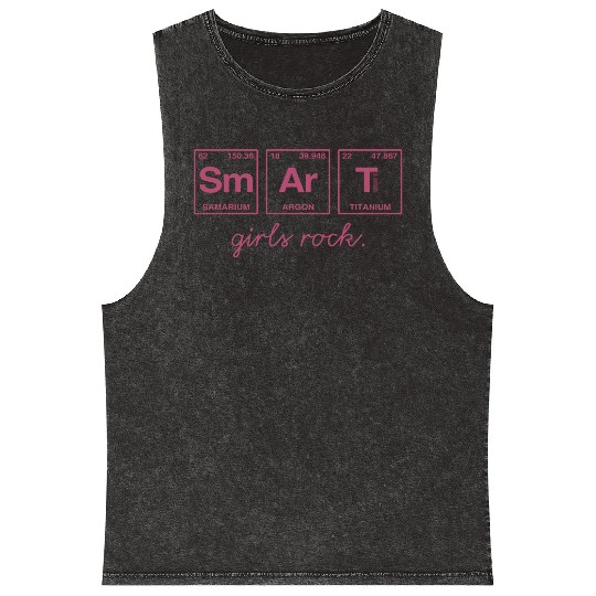 SMART GIRLS ROCK - Elements Periodic Table Mineral Wash Tank Tops
