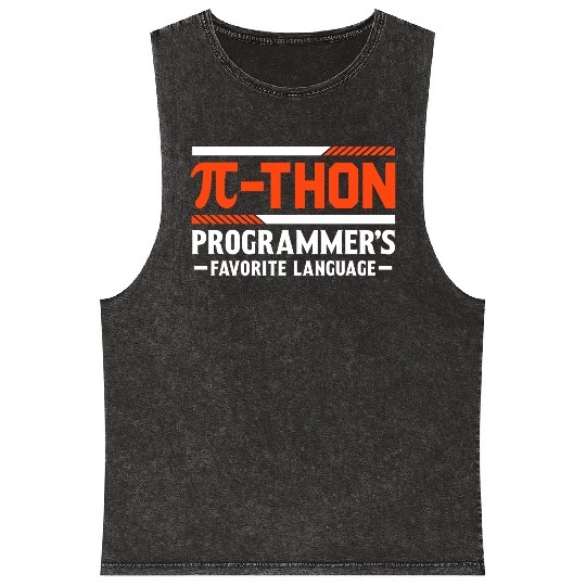 Funny Pi Day Mineral Wash Tank Tops Programmer Mineral Wash Tank Tops for Pi Day 3 14