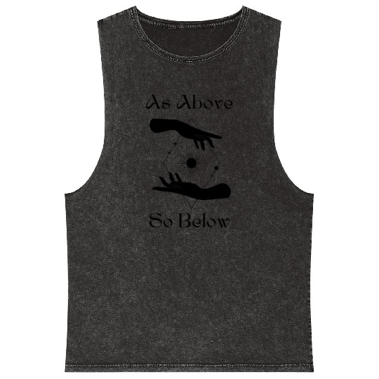 As Above So Below Mineral Wash Tank Tops