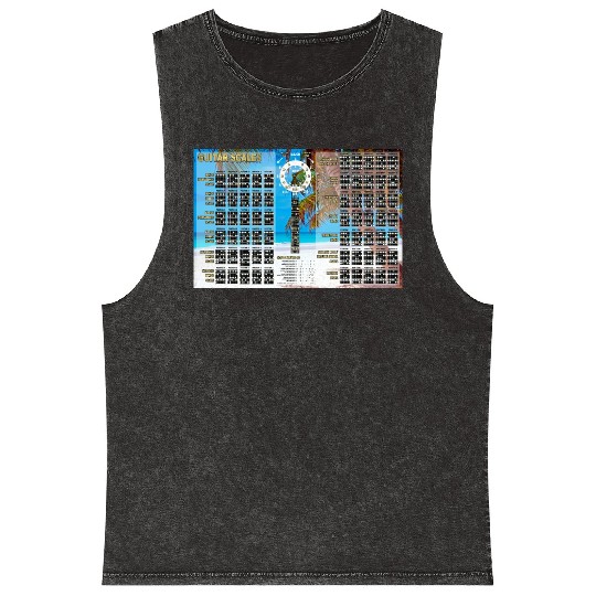 Guitar Scales, Formulas, Circle Of 4ths & 5ths Mineral Wash Tank Tops