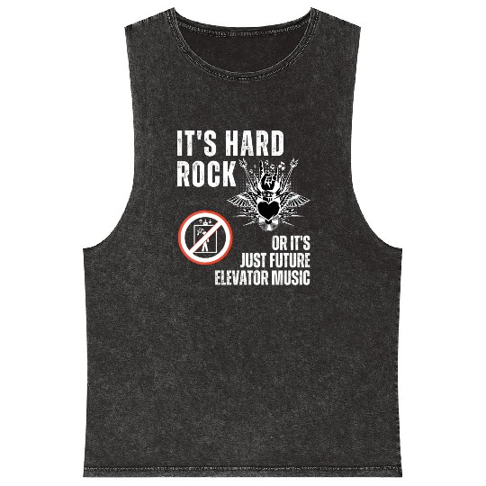 Hard Rock or Future Elevator Music Mineral Wash Tank Tops