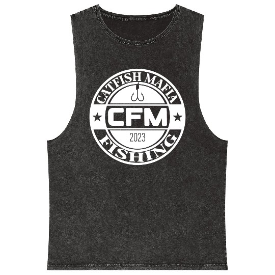 Catfish fishing Mineral Wash Tank Tops design