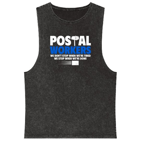 Postal Worker, Post Man Mineral Wash Tank Tops