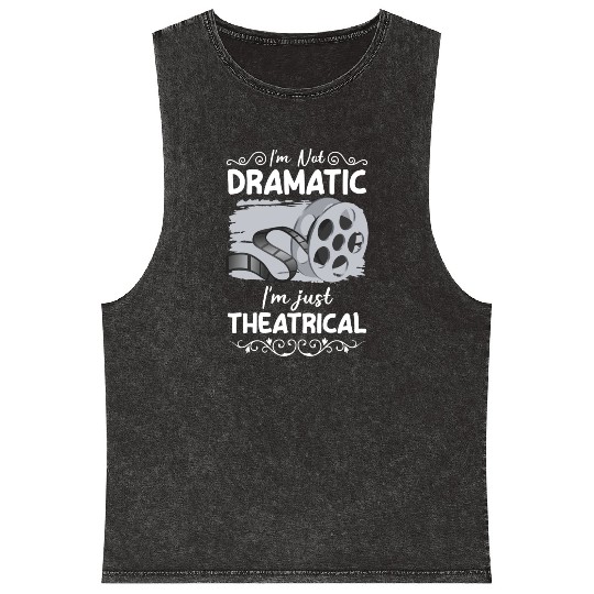 Actress Stage Drama Club Mineral Wash Tank Tops