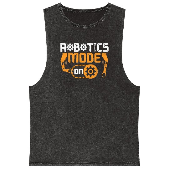 Robot Robotics Engineer Vintage Mineral Wash Tank Tops