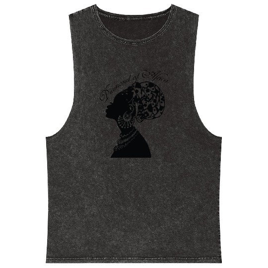 Diamond of Africa black power Mineral Wash Tank Tops