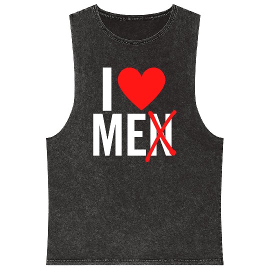 I Love Men I Love Me Mineral Wash Tank Tops