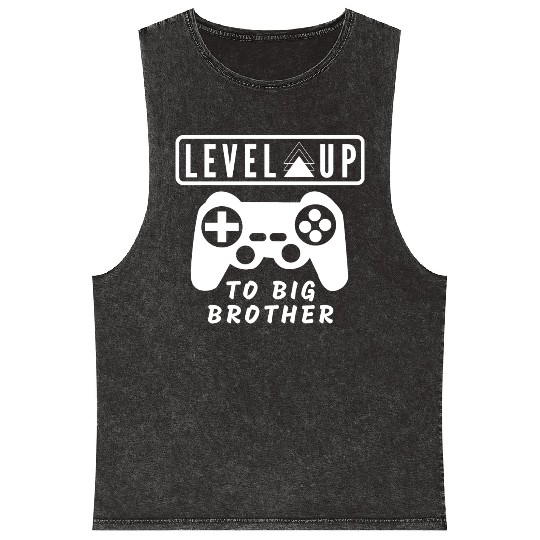 Level Up to big brother Mineral Wash Tank Tops