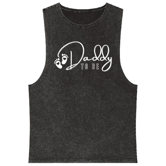 Daddy to be Mineral Wash Tank Tops